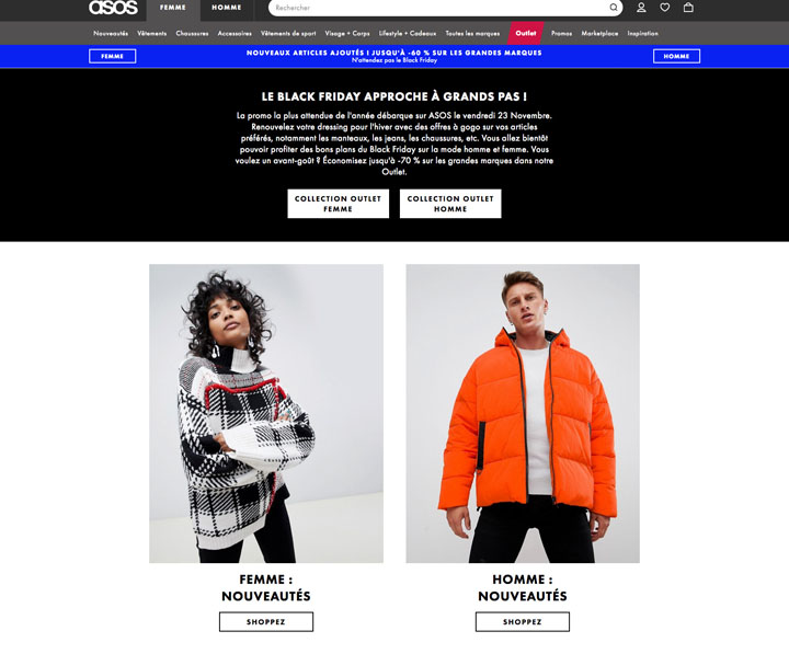 Exemple Landing page Black Friday