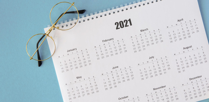 Calendrier marketing santé médical 2021