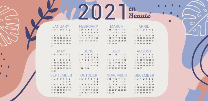 calendrier marketing beaute 2021