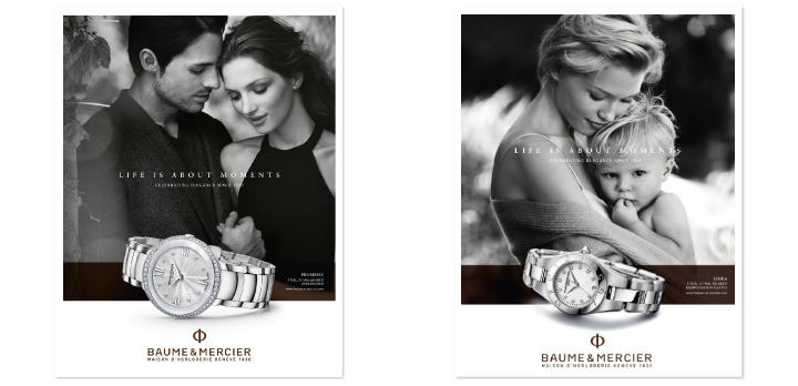 Publicite horlogerie montre Baume & Mercier